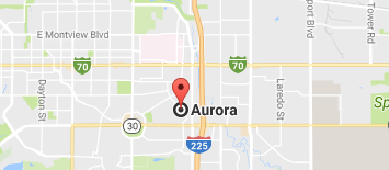 Google Map aurora, CO