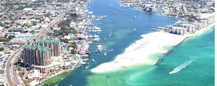 Destin is a city in northwest Florida, in the area known as the Panhandle