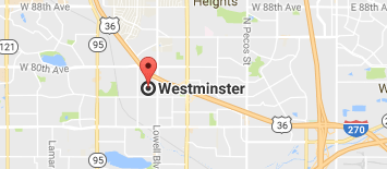 Google Map Westminster, CO